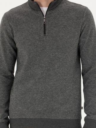 سویشرت مردانه خاکستری تیره کاشارل