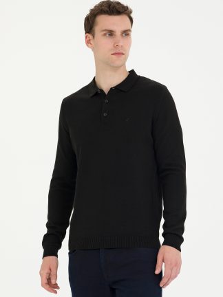 پلیور مردانه مشکی پیرکاردین