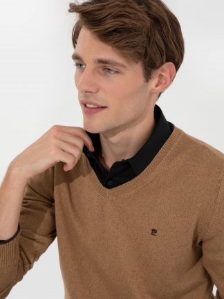 پلیور مردانه شتری پیرکاردین