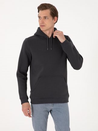 هودی مردانه خاکستری تیره پیرکاردین