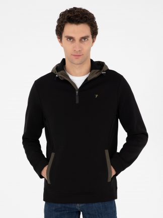 هودی مردانه مشکی کاشارل