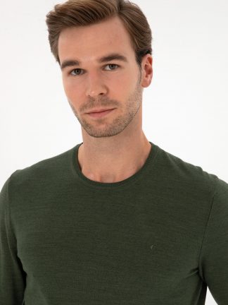 پلیور مردانه خاکی روشن کاشارل