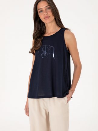 تاپ زنانه سرمه ای یو اس پولو