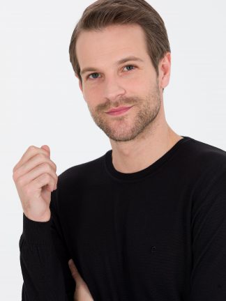 پلیور مردانه مشکی پیرکاردین