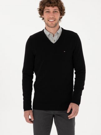 پلیور مردانه مشکی یو اس پولو