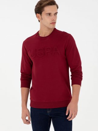 سویشرت مردانه زرشکی یو اس پولو