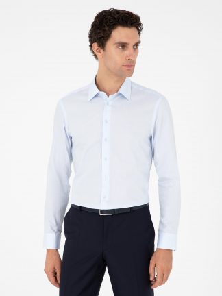 پیراهن مردانه آبی روشن کاشارل