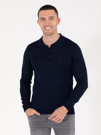 پلیور مردانه سرمه ای پیرکاردین