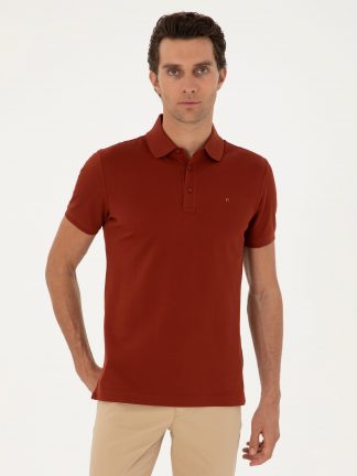 پولوشرت مردانه آجری کاشارل