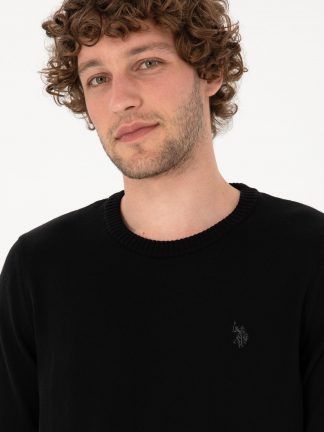 پلیور مردانه مشکی یو اس پولو