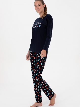 ست لباس راحتی زنانه سرمه ای یو اس پولو