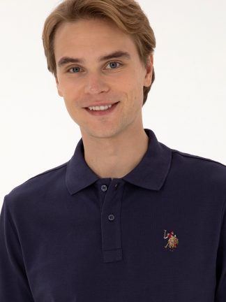 پولوشرت مردانه زرشکی یو اس پولو