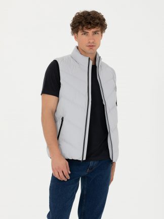 جلیقه مردانه خاکستری روشن پیرکاردین