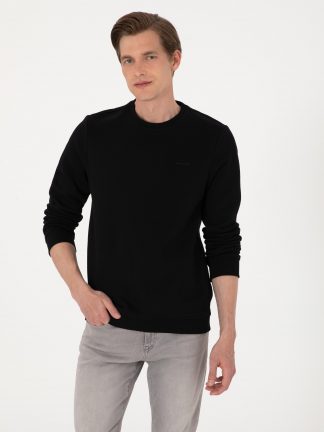 سویشرت مردانه مشکی پیرکاردین