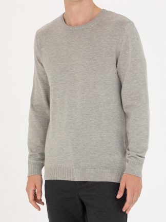 پلیور مردانه خاکستری روشن پیرکاردین