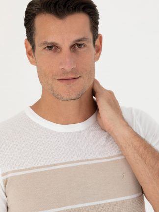 پلیور مردانه بژ کاشارل