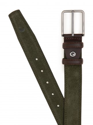 کمربند مردانه خاکی روشن کاشارل