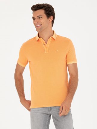 پولوشرت مردانه نارنجی کاشارل
