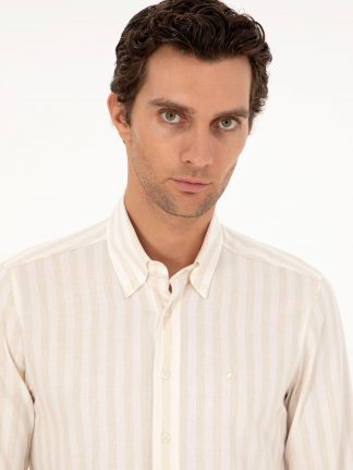 پیراهن مردانه بژ کاشارل