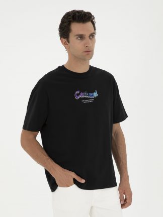 تی شرت مردانه مشکی کاشارل