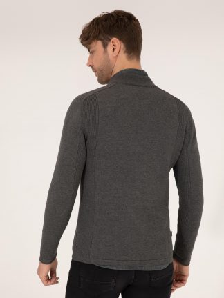 ژاکت مردانه خاکی ملانژ پیرکاردین