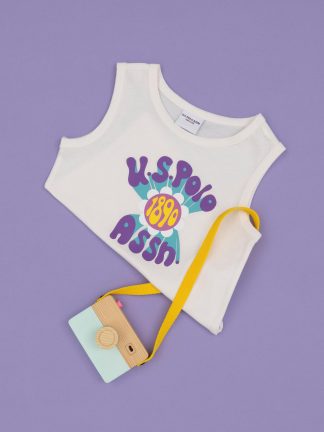 تی شرت دخترانه بژ یو اس پولو