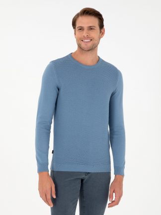 پلیور مردانه آبی تیره پیرکاردین