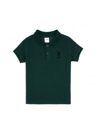 پولوشرت پسرانه سبز تیره یو اس پولو