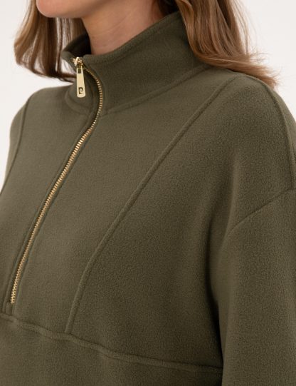 سویشرت زنانه خاکی روشن پیرکاردین