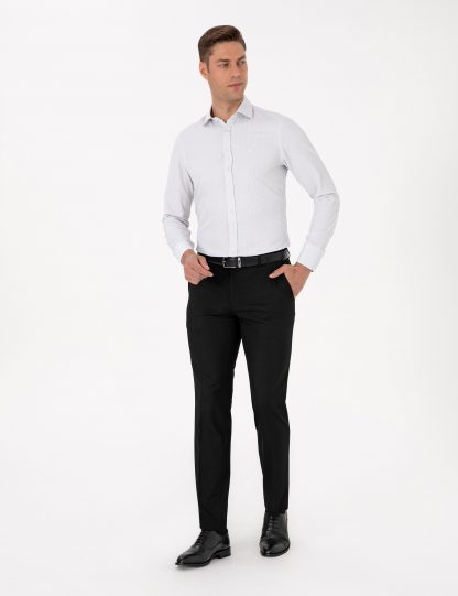 شلوار پارچه ای مردانه مشکی پیرکاردین
