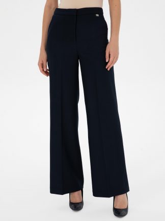 شلوار پارچه ای زنانه سرمه ای پیرکاردین