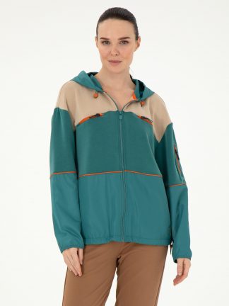 هودی زنانه سبز تیره پیرکاردین