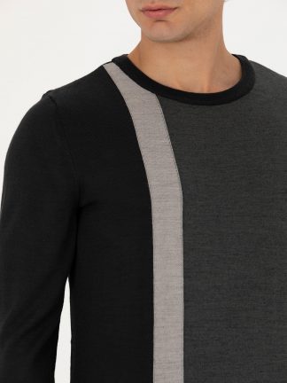 پلیور مردانه مشکی پیرکاردین