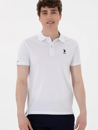 پولوشرت مردانه سفید یو اس پولو