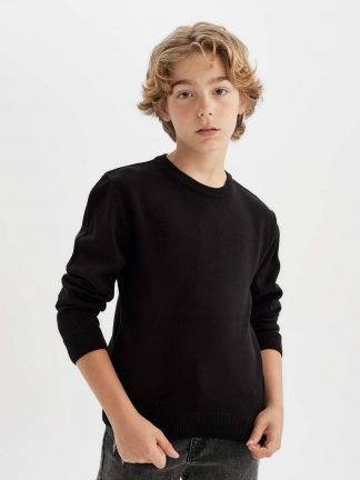 پلیور پسرانه مشکی دفکتو