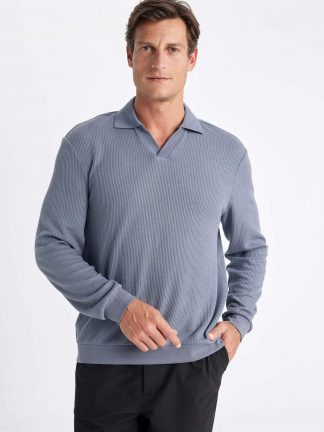 سویشرت مردانه آبی دفکتو