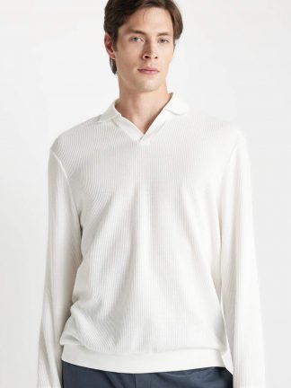 سویشرت مردانه سفید دفکتو