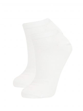 جوراب زنانه سفید دفکتو