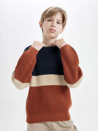 پلیور پسرانه نیلی دفکتو