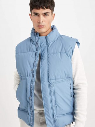 جلیقه ورزشی مردانه آبی دفکتو