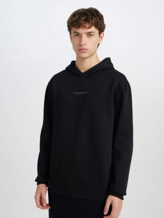 هودی مردانه مشکی دفکتو