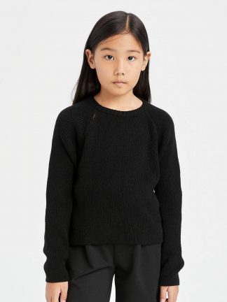 پلیور دخترانه مشکی دفکتو