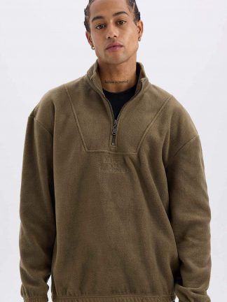 سویشرت مردانه خاکی دفکتو