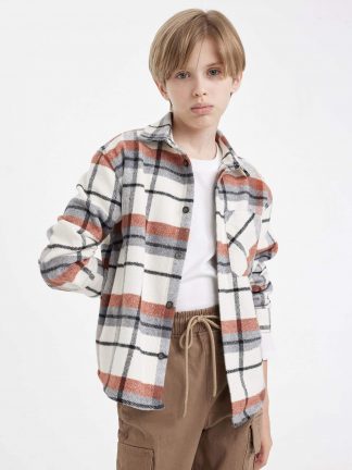 پیراهن پسرانه بژ دفکتو