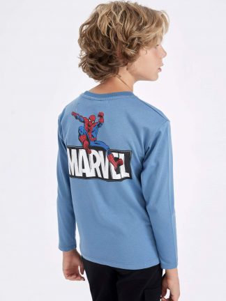 تی شرت پسرانه آبی دفکتو