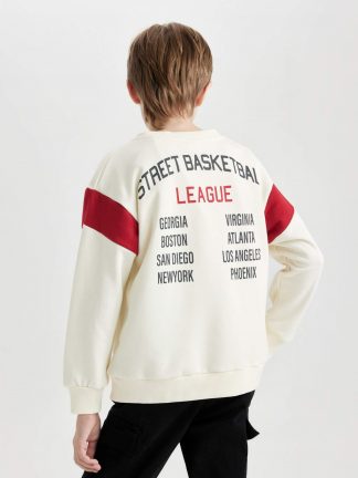 سویشرت پسرانه بژ دفکتو