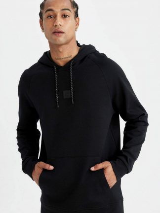 هودی مردانه مشکی دفکتو