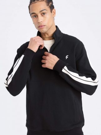 سویشرت مردانه مشکی دفکتو