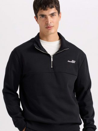 سویشرت مردانه مشکی دفکتو