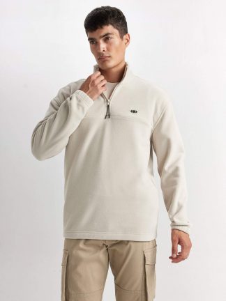 سویشرت مردانه بژ دفکتو